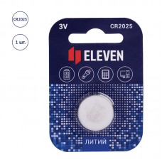 Батарейка Eleven CR2025 литиевая, BC1 Батарейка Eleven CR2025 литиевая, BC1