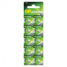 Батарейка GP Alkaline 177 (G4, LR626), алкалиновая, 1 шт., в блистере (отрывной блок), 177-2CY Батарейка GP Alkaline 177 (G4, LR626), алкалиновая, 1 шт., в блистере (отрывной блок), 177-2CY