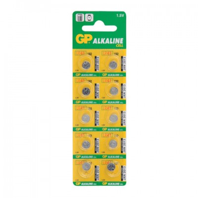 Батарейка GP Alkaline 192 (G3, LR41), алкалиновая, 1 шт.