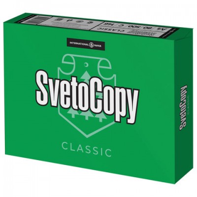 Бумага для офисной техники "Sveto Copy" А4, 2,5кг (500 листов)