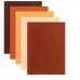 Цветной фетр для творчества А4 ОСТРОВ СОКРОВИЩ, 5 листов, 5 цветов, толщина 2 мм, оттенки коричневого