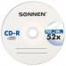 Диск CD-R SONNEN, 700 Mb, 52x, бумажный конверт (1 штука)