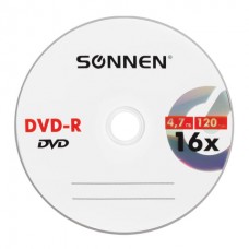 Диск DVD-R SONNEN, 4,7 Gb, 16x, бумажный конверт (1 штука) Диск DVD-R SONNEN, 4,7 Gb, 16x, бумажный конверт (1 штука)