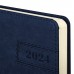 Ежедневник датированный 2024 А5 138x213 мм, BRAUBERG "Imperial", под кожу, синий