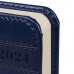 Ежедневник датированный 2024 МАЛЫЙ ФОРМАТ А6 100х150 мм, BRAUBERG "Imperial", под кожу, синий