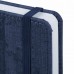 Ежедневник недатированный А5 (138x213 мм) BRAUBERG "Wood", кожзам, резинка, 136 л., синий