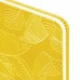 Еженедельник датированный 2024 МАЛЫЙ ФОРМАТ 95х15 5мм А6, BRAUBERG "Foliage", под кожу, желтый