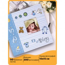Фотоальбом BRAUBERG "It's a boy" на 200 фото 10х15 см, твердая обложка, бумажные страницы, бокс, голубой Фотоальбом BRAUBERG "It's a boy" на 200 фото 10х15 см, твердая обложка, бумажные страницы, бокс, голубой