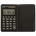 Калькулятор карманный BRAUBERG PK-408-BK (97x56 мм), 8 разрядов, двойное питание, ЧЕРНЫЙ
