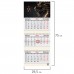 Календарь квартальный на 2024 г., 3 блока, 3 гребня, с бегунком, офсет, BRAUBERG, "Дракон"
