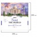 Календарь настенный перекидной на 2024 г,. BRAUBERG, 12 листов, 29х29 см, "Чудеса света"