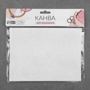 Канва для вышивания №11, 30 × 20 см, цвет белый