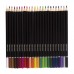 Карандаши цветные BRAUBERG "Artist line", 24 цвета, черный корпус, заточенные, высшее качество