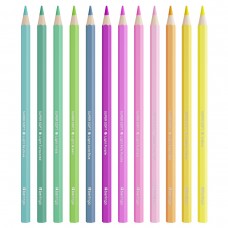 Карандаши цветные пастельные Berlingo "SuperSoft. Pastel", 12цв., заточен., европодвес Карандаши цветные пастельные Berlingo "SuperSoft. Pastel", 12цв., заточен., европодвес
