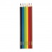 Карандаши цветные ПИФАГОР "ЖИРАФ", 6 цветов, пластиковые, классические заточенные