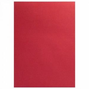 Картон двухсторонний А4 красный 1шт.