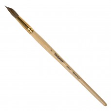 Кисть ПИФАГОР, БЕЛКА, круглая, № 7, деревянная лакированная ручка, с колпачком, пакет с подвесом
