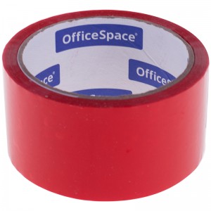 Клейкая лента упаковочная OfficeSpace, 48мм*40м, 45мкм, красная
