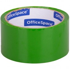 Клейкая лента упаковочная OfficeSpace, 48мм*40м, 45мкм, зеленая