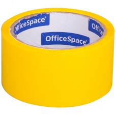 Клейкая лента упаковочная OfficeSpace, 48мм*40м, 45мкм, желтая