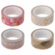 Клейкая WASHI-лента для декора, 15 мм х 5 м, ассорти, в дисплее, рисовая бумага, ОСТРОВ СОКРОВИЩ Клейкая WASHI-лента для декора, 15 мм х 5 м, ассорти, в дисплее, рисовая бумага, ОСТРОВ СОКРОВИЩ