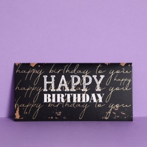 Конверт для денег Happy Birthday, тиснение, 16,5 × 8 см