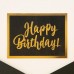 Конверт подарочный с лентой и открыткой Happy Birthday, 9,2 × 19 см
