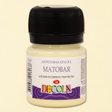 Краска акриловая матовая для декоративного творчества "Decola" ванильная цв. №243 банка 20мл