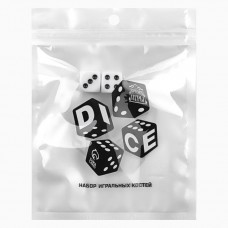 Кубики игральные "Время игры", 1.6 х 1.6 см, набор 2 шт, белые Кубики игральные "Время игры", 1.6 х 1.6 см, набор 2 шт, белые