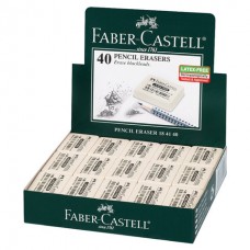 Ластик FABER-CASTELL "Latex-Free", 37x25x7 мм, белый, прямоугольный Ластик FABER-CASTELL "Latex-Free", 37x25x7 мм, белый, прямоугольный