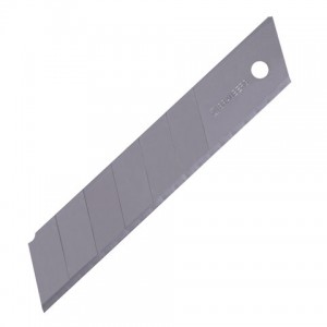 Лезвия для ножей ширина 25 мм BRAUBERG, КОМПЛЕКТ 10 шт., в пластиковом пенале