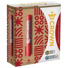 Маркер перманентный (нестираемый) CROWN "Multi Marker", КРАСНЫЙ, круглый наконечник, 3 мм