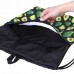 Мешок для обуви BRAUBERG БОЛЬШОЙ, с ручкой, карман на молнии, сетка, 49х41 см, "Avocado"