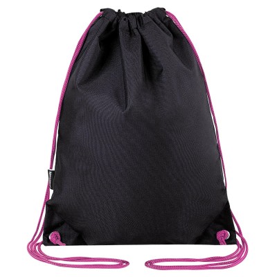 Мешок для обуви BRAUBERG плотный, карман на молнии, подкладка, 43х33 см, Neon Pink