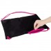 Мешок для обуви BRAUBERG плотный, карман на молнии, подкладка, 43х33 см, Neon Pink