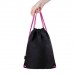 Мешок для обуви BRAUBERG плотный, карман на молнии, подкладка, 43х33 см, Neon Pink