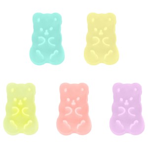Набор ластиков MESHU "Candy Bear" 5шт., ПВХ, 20*15*9мм