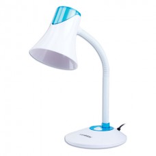 Настольная лампа-светильник SONNEN OU-607, на подставке, цоколь Е27, белый/синий