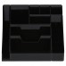 Настольная подставка СТАММ "Каскад", пластиковая, черная