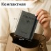 Обложка для паспорта и документов с защитой от считывания, 9 карманов, резинка, экокожа, графитовая, BRAUBERG