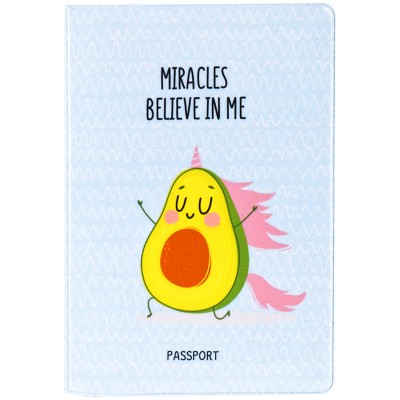 Обложка для паспорта MESHU "Avocado", ПВХ, 2 кармана