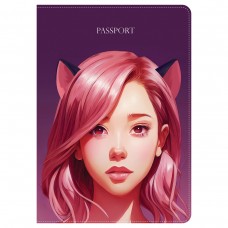Обложка для паспорта MESHU "Kawaii", ПВХ, 2 кармана Обложка для паспорта MESHU "Kawaii", ПВХ, 2 кармана
