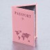 Обложка для паспорта "Passport map", экокожа soft-touch, розовая, STAFF