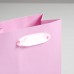 Пакет подарочный «Розовый», 11,5 × 14.5 × 6 см