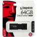Память Kingston "DT100G3" 64GB, USB 3.0 Flash Drive, черный
