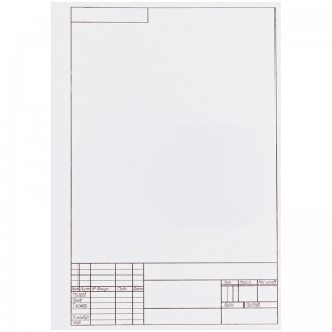 Папка для черчения ArtSpace, 10л., А4, с вертикальной рамкой, 160г/м2