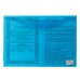 Папка-конверт с кнопкой БОЛЬШОГО ФОРМАТА (310х430 мм), А3, прозрачная, синяя, 0,18 мм, BRAUBERG
