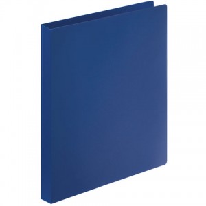 Папка на 4 кольцах STAFF, 25 мм, синяя, до 120 листов, 0,5 мм