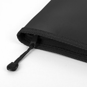 Папка на молнии пластиковая BRAUBERG "Стандарт", стандартная фактура, А4, 325х230 мм, матовая, черна