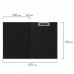 Папка-планшет STAFF "EVERYDAY", А4 (230х314 мм), с прижимом и крышкой, картон/бумвинил черная